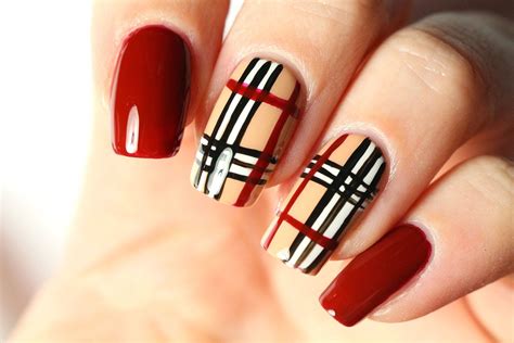 burberry nail art tutorial|Burberry nail scissors.